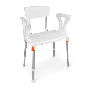 Krzesło prysznicowe 3w1 białe